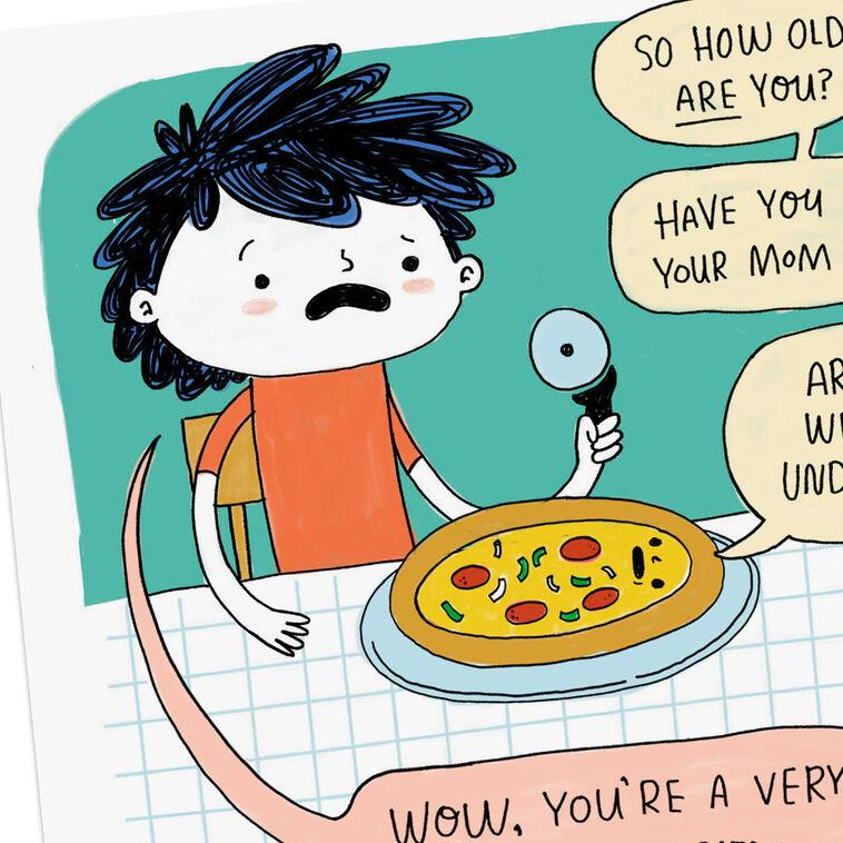 Hallmark Overly Personal Pizza Funny Birthday Card