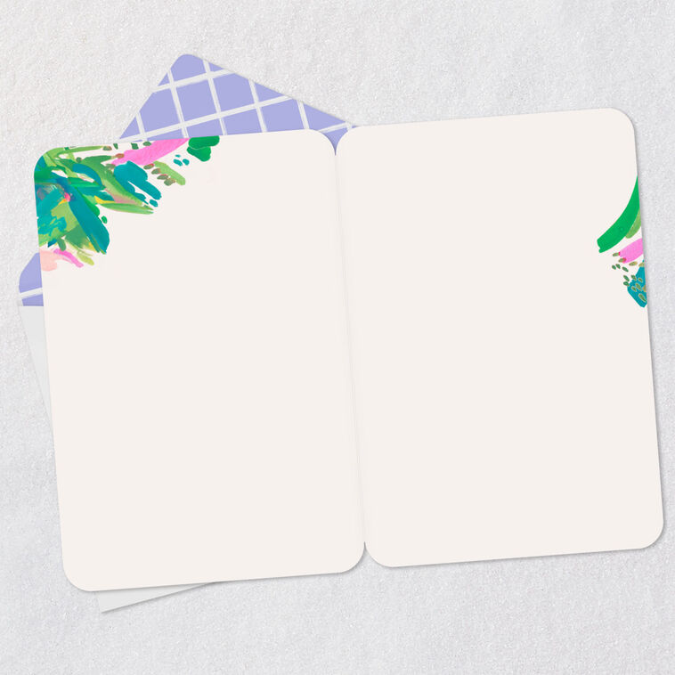 Hallmark Painted Flowers Blank Thank You Card
