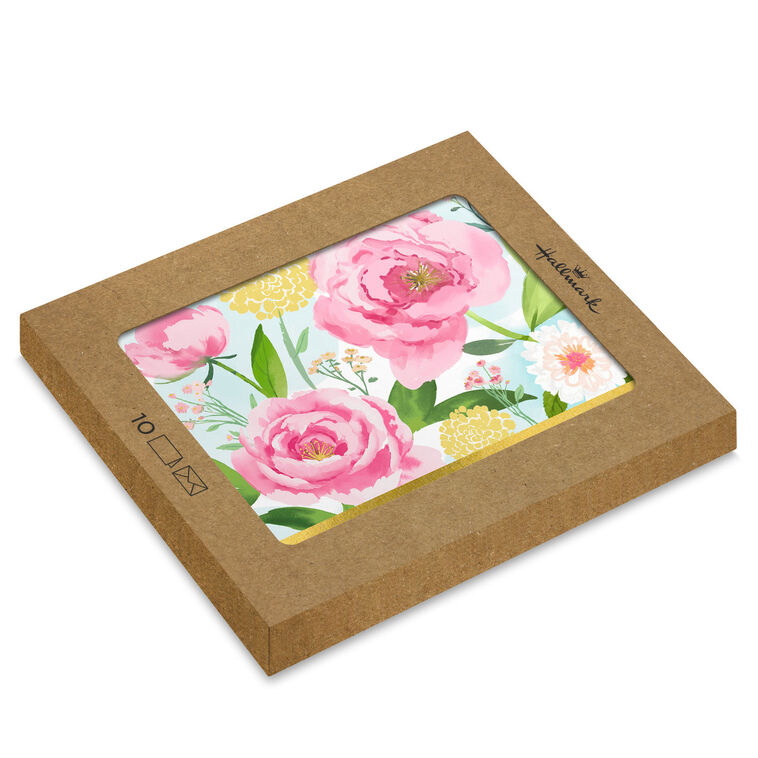 hallmark Painterly Flowers Blank Notes Pack of 10
