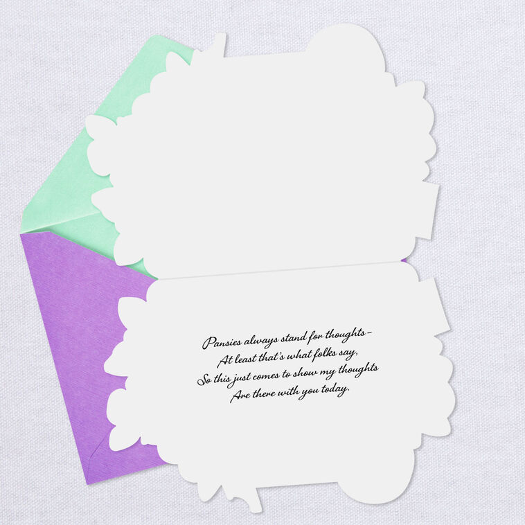 Hallmark Pansy Thinking Of You Card