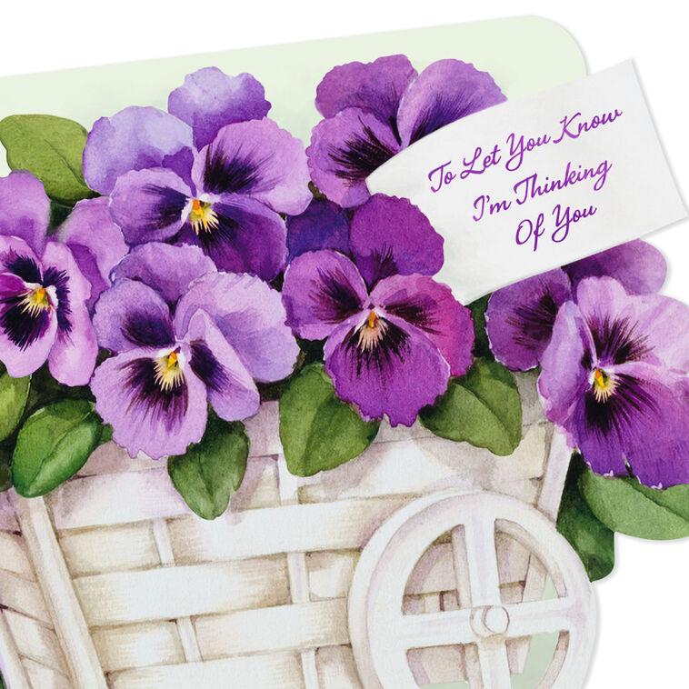 Hallmark Pansy Thinking Of You Card