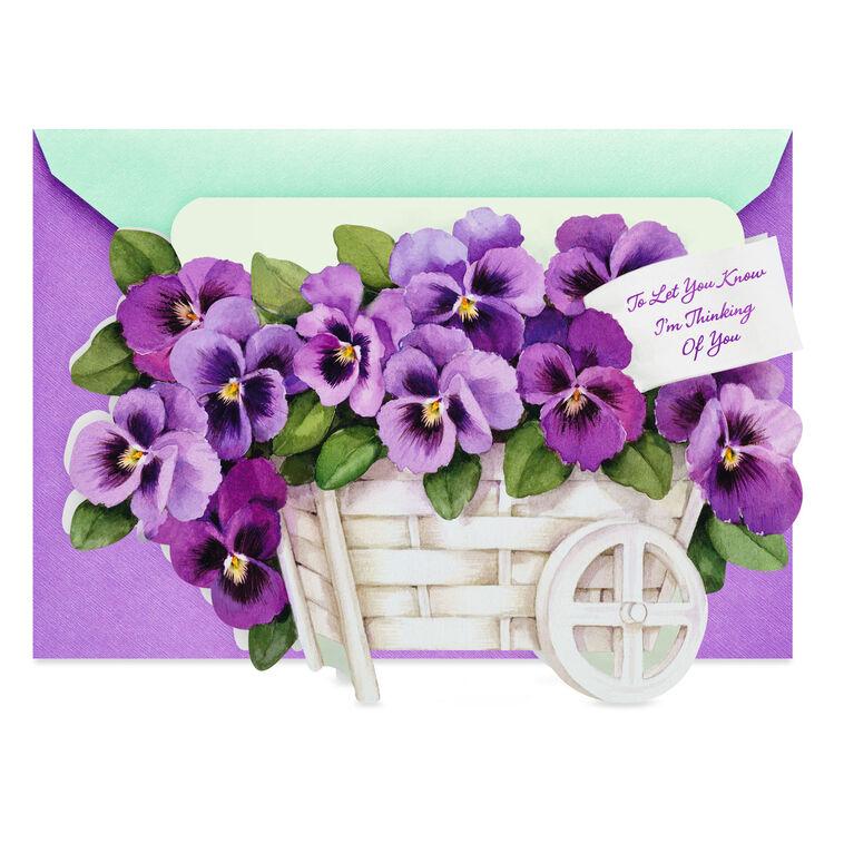 hallmark Pansy Thinking of You Card