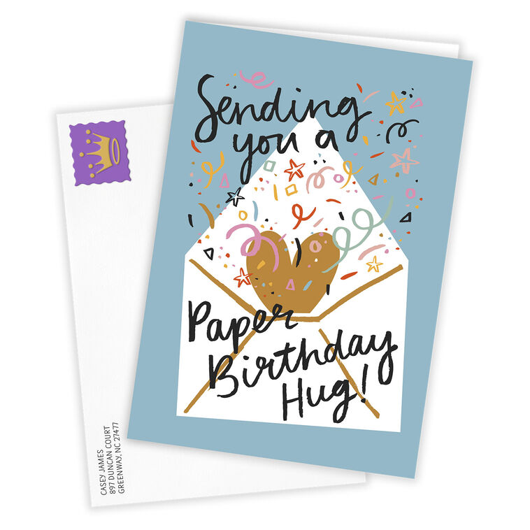 Hallmark Paper Hug Custom Birthday Card