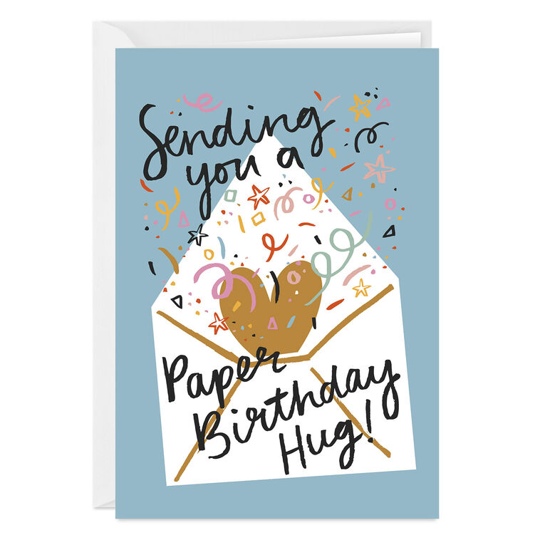 hallmark Paper Hug Custom Birthday Card