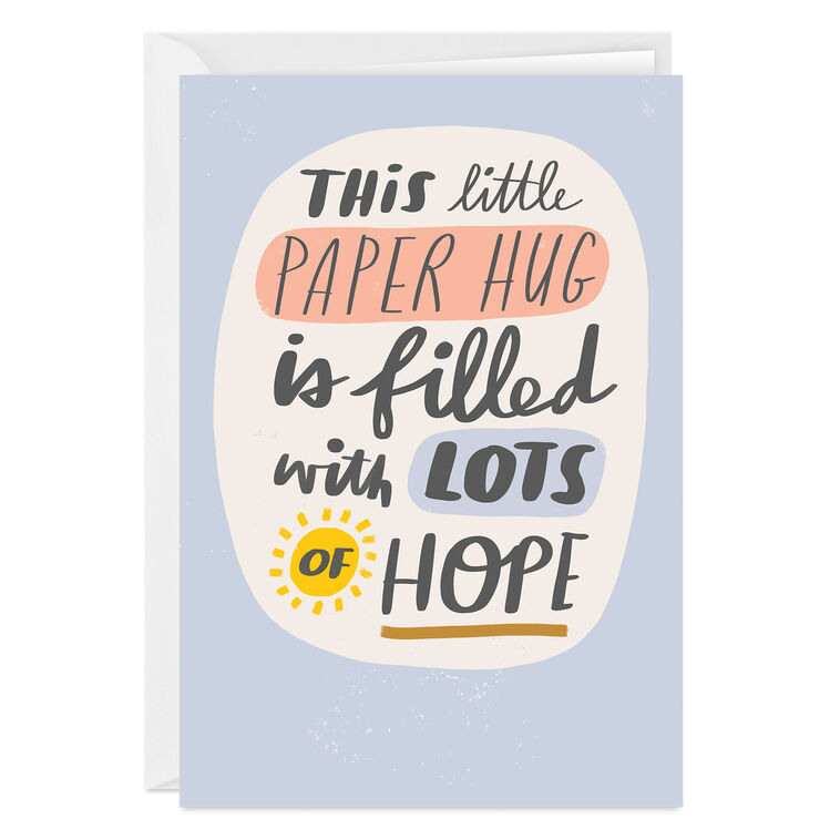 hallmark Paper Hug Custom Encouragement Card