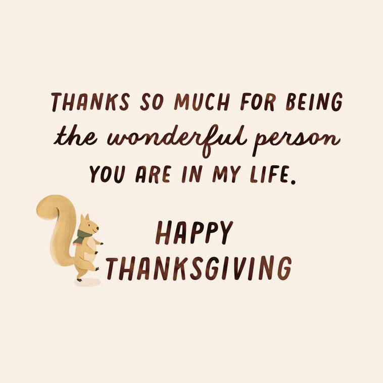 Hallmark Parade Of Thankfulness Thanksgiving Card