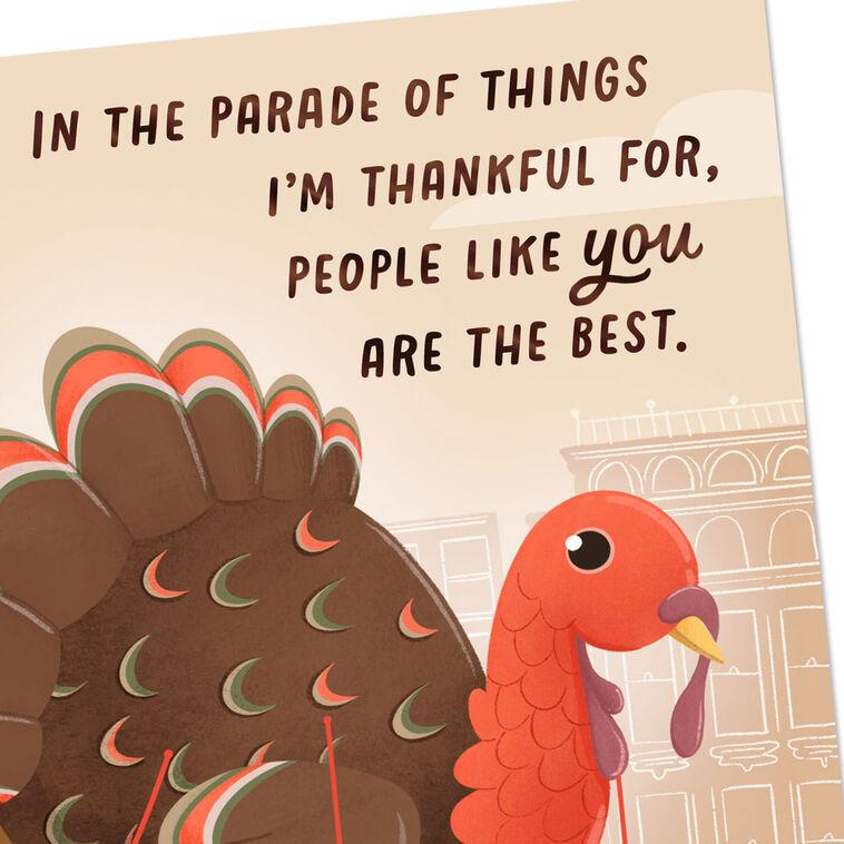 Hallmark Parade Of Thankfulness Thanksgiving Card