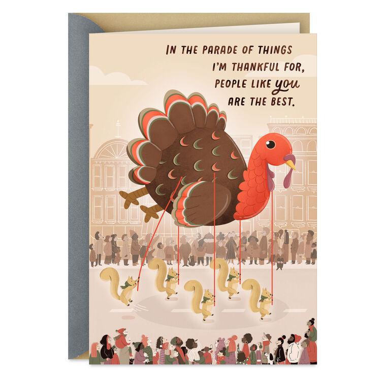 hallmark Parade of Thankfulness Thanksgiving Card
