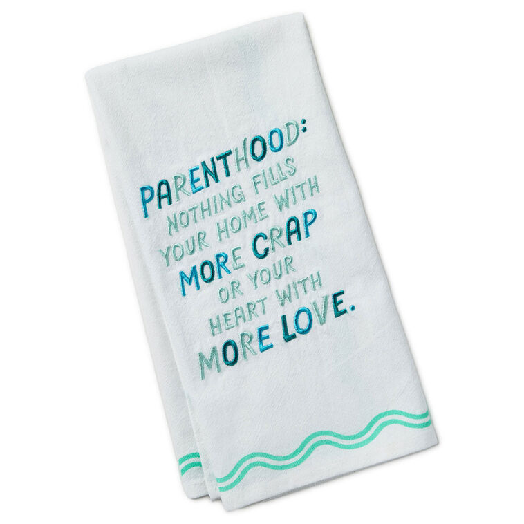 hallmark Parenthood Funny Tea Towel 18x26