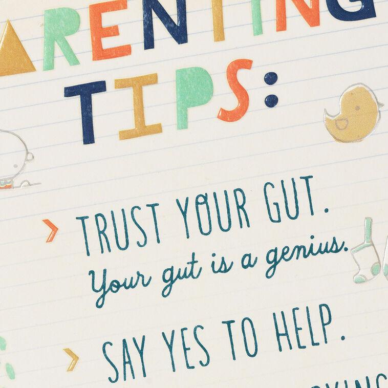 Hallmark Parenting Tips New Baby Card