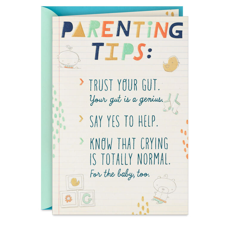 hallmark Parenting Tips New Baby Card