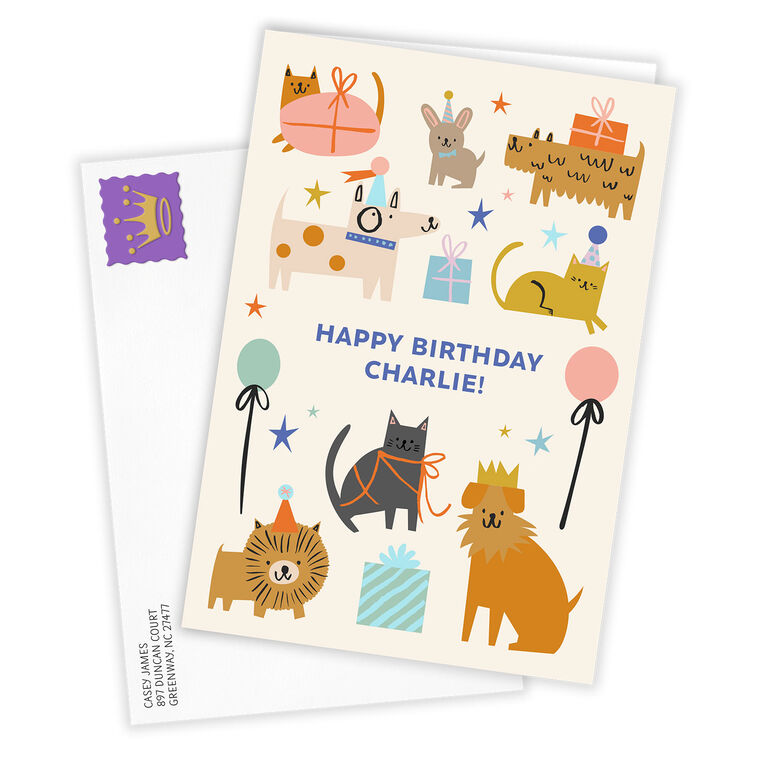 Hallmark Party Animal Custom Birthday Card