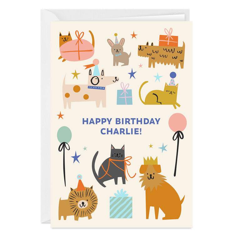 hallmark Party Animal Custom Birthday Card