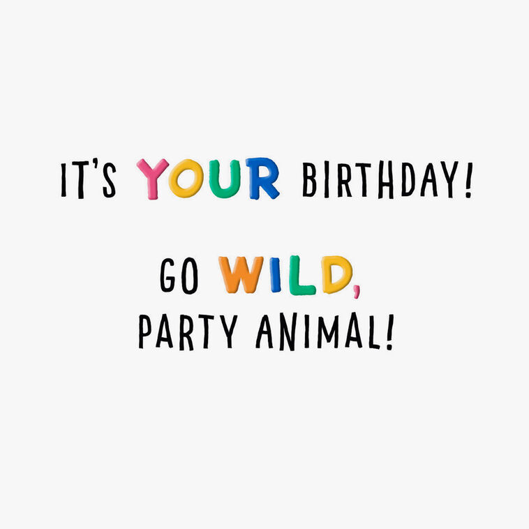 Hallmark Party Animal Dogs Birthday Card For Kids