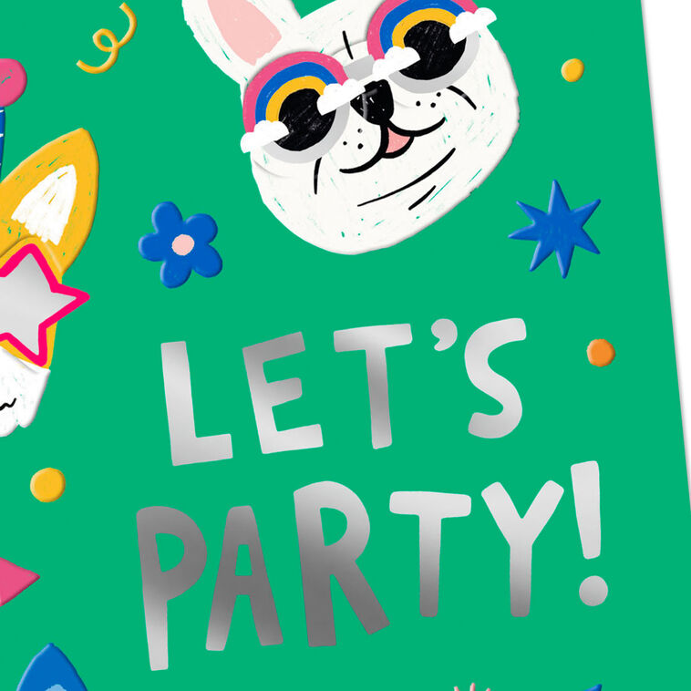 Hallmark Party Animal Dogs Birthday Card For Kids