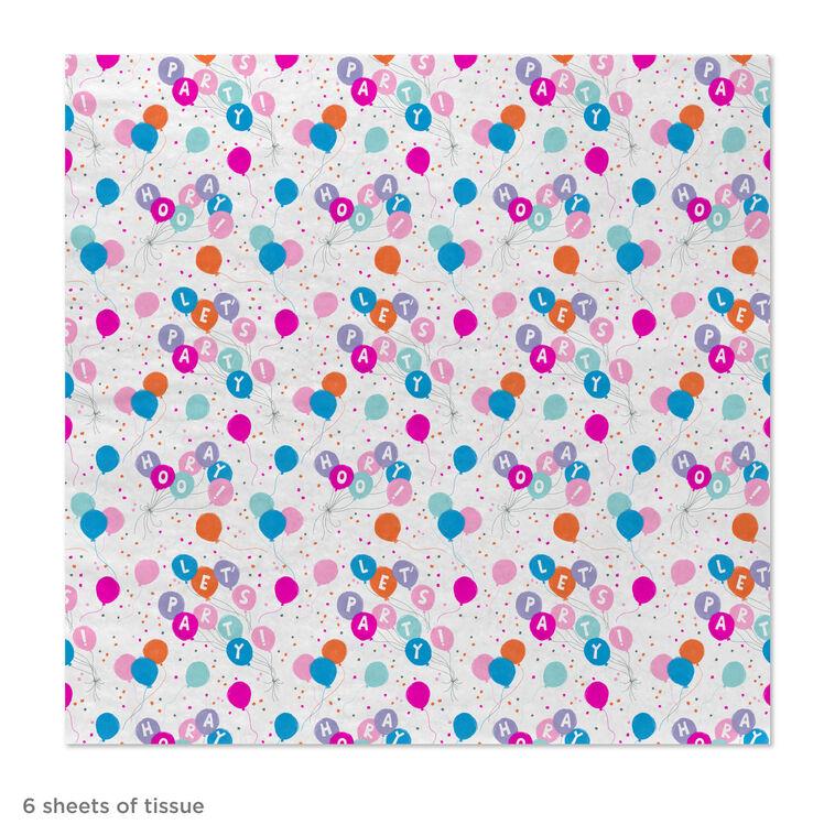 Hallmark Party Balloons Tissue Paper 6 Sheets