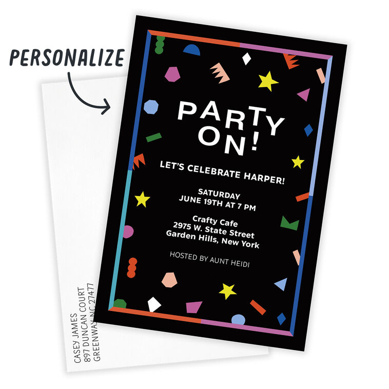 Hallmark Party On Invitation