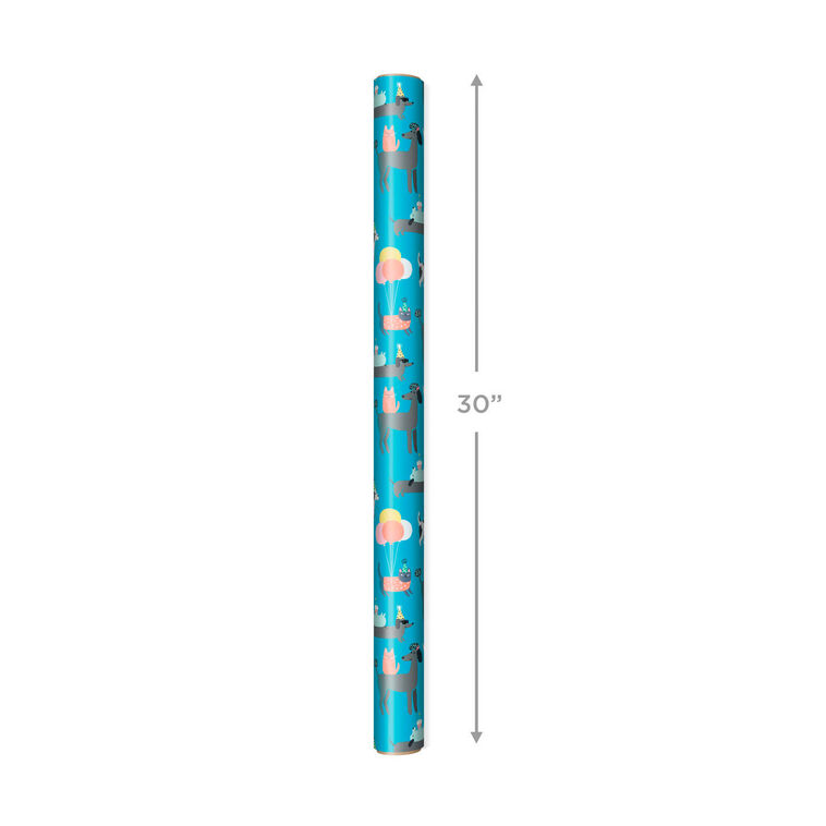 Hallmark Party Pets Wrapping Paper 20 Sq. Ft