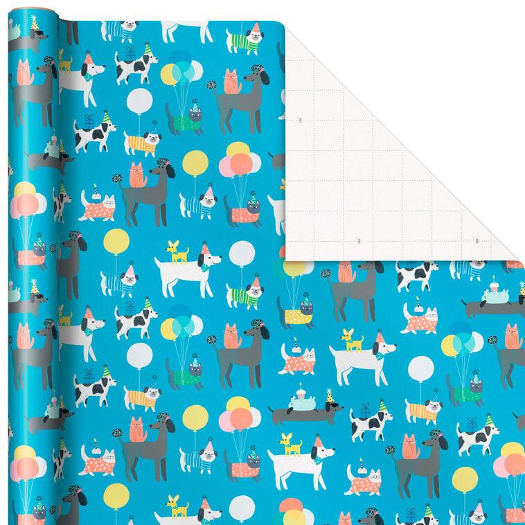hallmark Party Pets Wrapping Paper 20 sq. ft