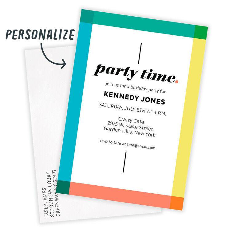 Hallmark Party Time Invitation