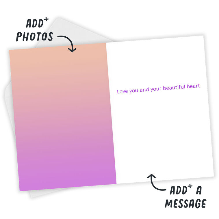 Hallmark Pastel Hearts Custom Valentine's Day Card