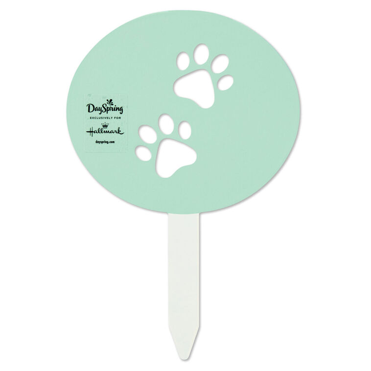 Hallmark Paw Prints Garden Stake 6"