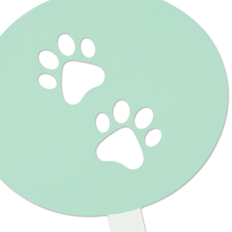 Hallmark Paw Prints Garden Stake 6"