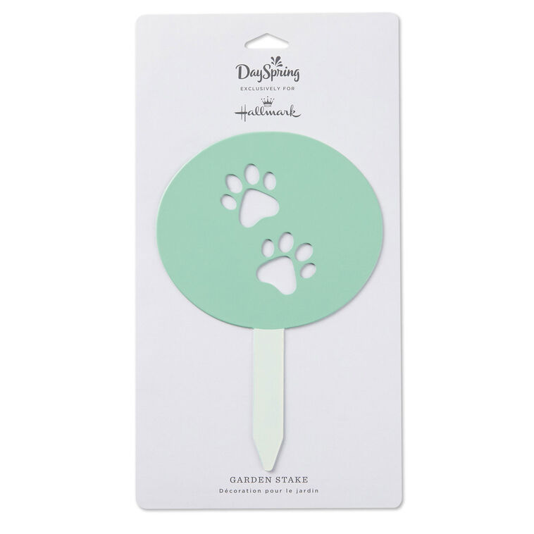 Hallmark Paw Prints Garden Stake 6"