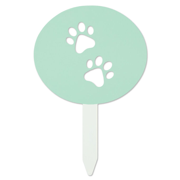 hallmark Paw Prints Garden Stake 6"