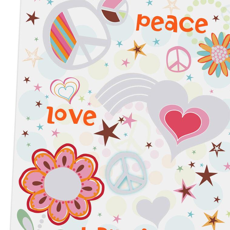 Hallmark Peace Love And Happiness Birthday Card