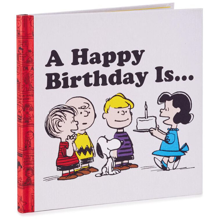 hallmark Peanuts® A Happy Birthday Is… Book