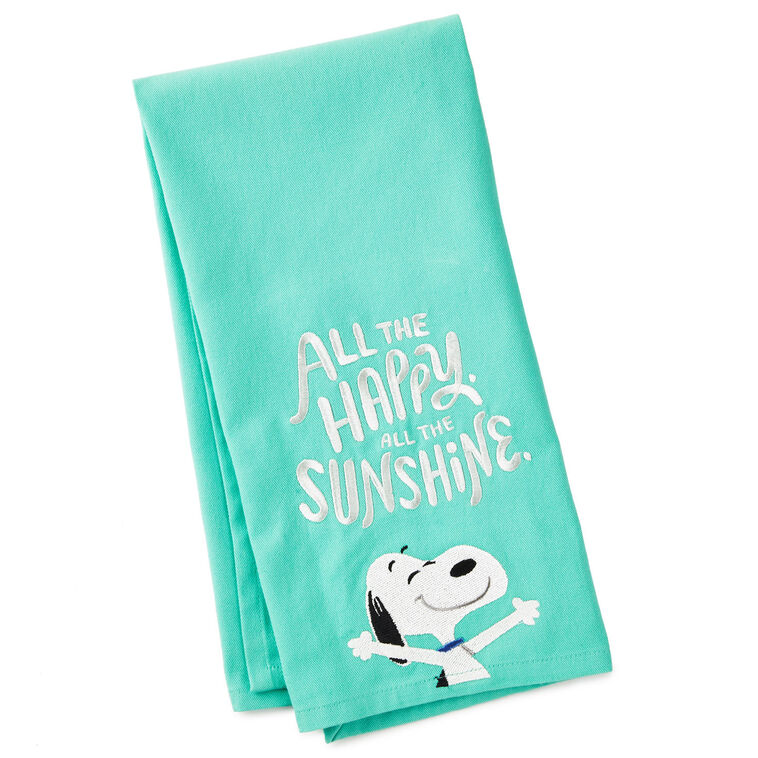 hallmark Peanuts® All the Happy Snoopy Tea Towel