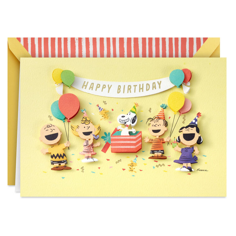 hallmark Peanuts® Every Happy Thing Birthday Card