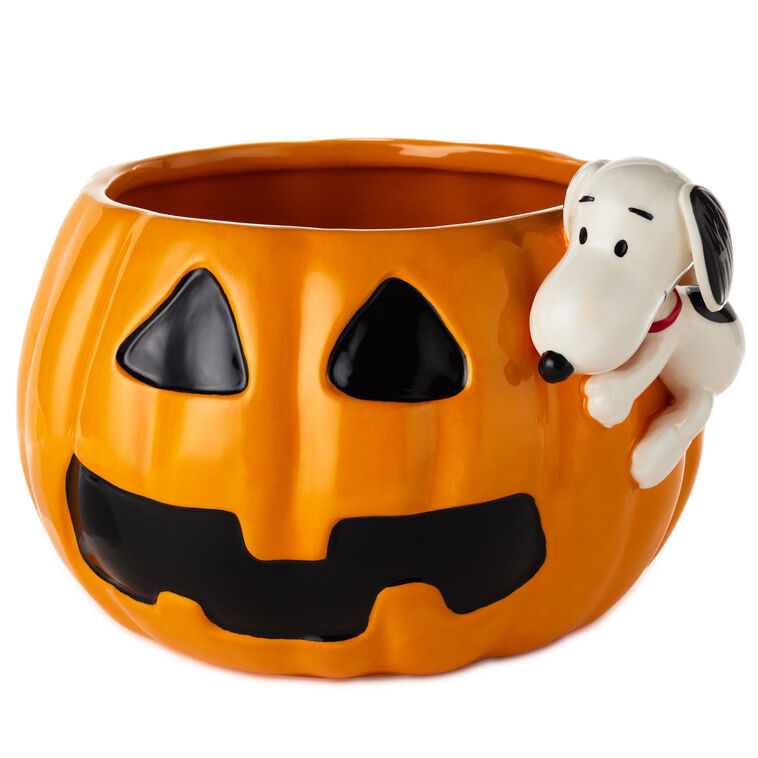 hallmark Peanuts® Pumpkin Candy Bowl With Snoopy