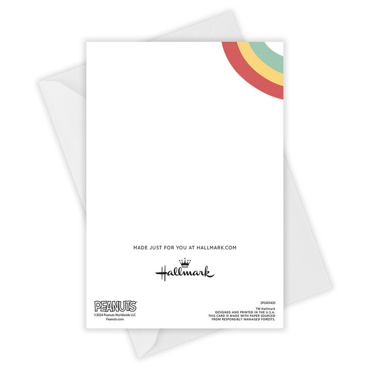 Hallmark Peanuts® Snoopy Rainbow Custom Card