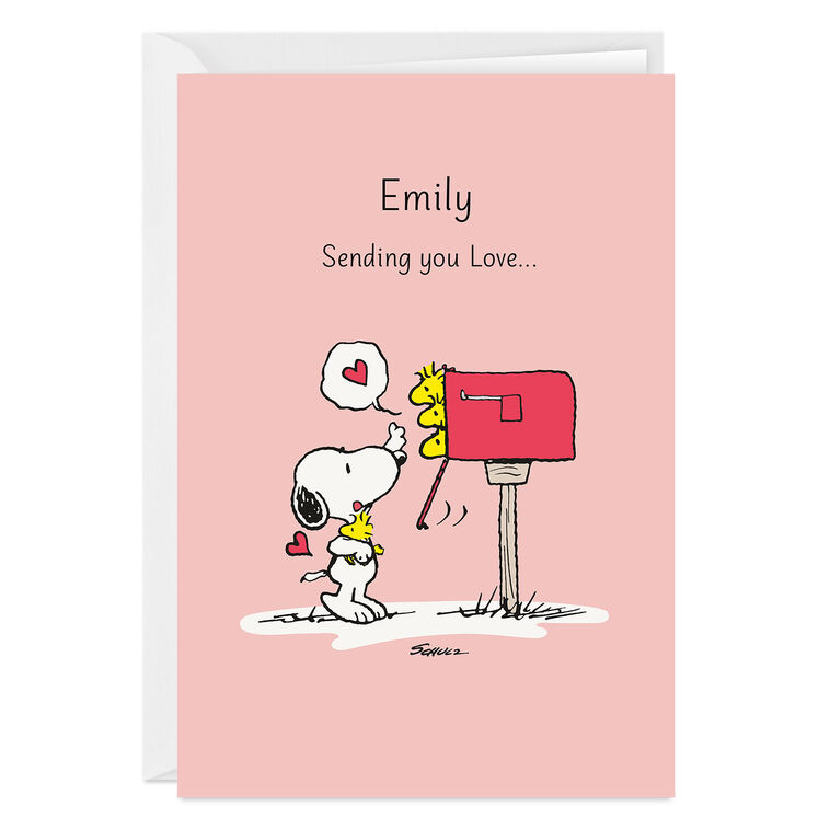 hallmark Peanuts® Snoopy Sending Love Custom Card
