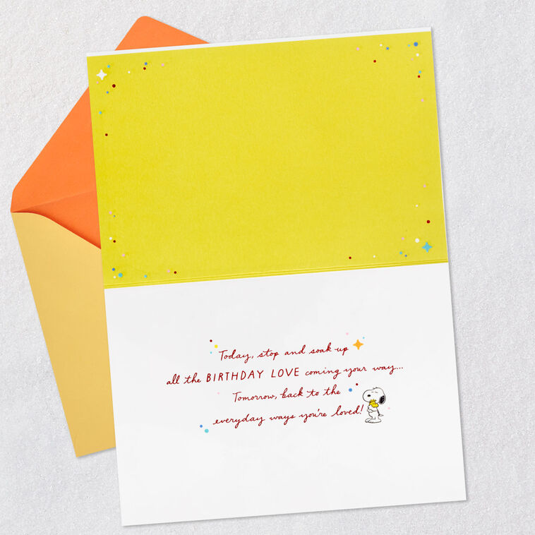 Hallmark Peanuts Soak Up The Love Birthday Card