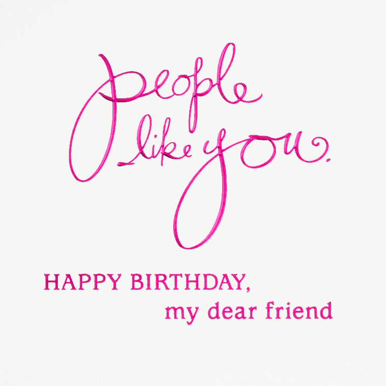 Hallmark People Like You Birthday Card For Friend