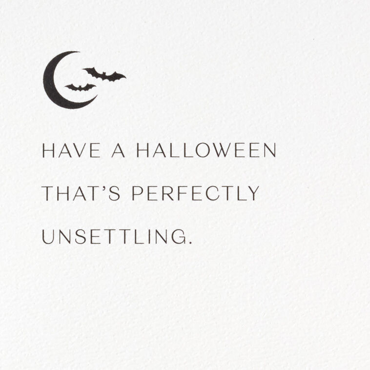 Hallmark Perfectly Unsettling Halloween Card
