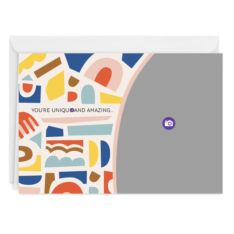 Hallmark Personalized Colorful Shapes Photo Card