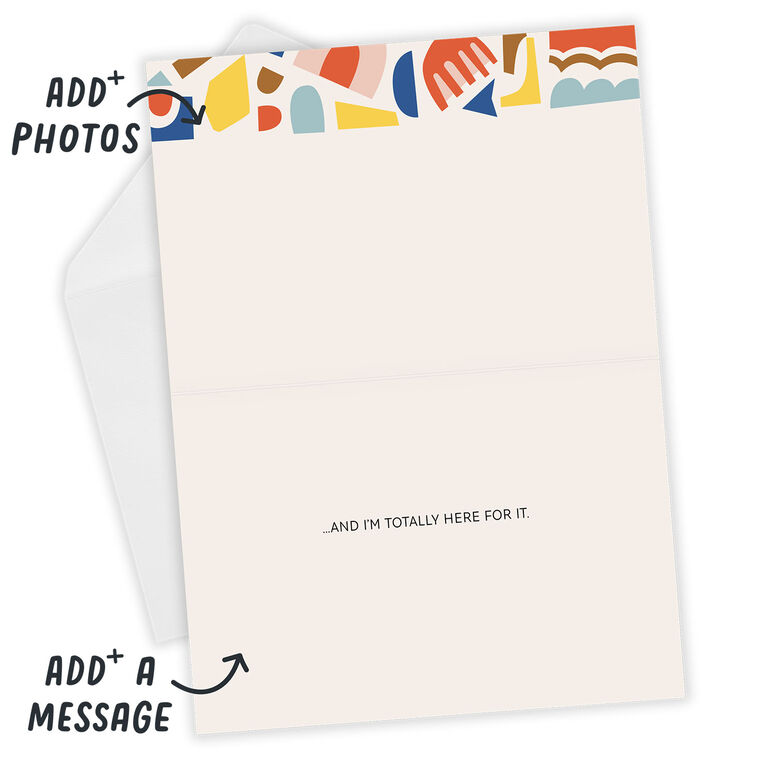 Hallmark Personalized Colorful Shapes Photo Card