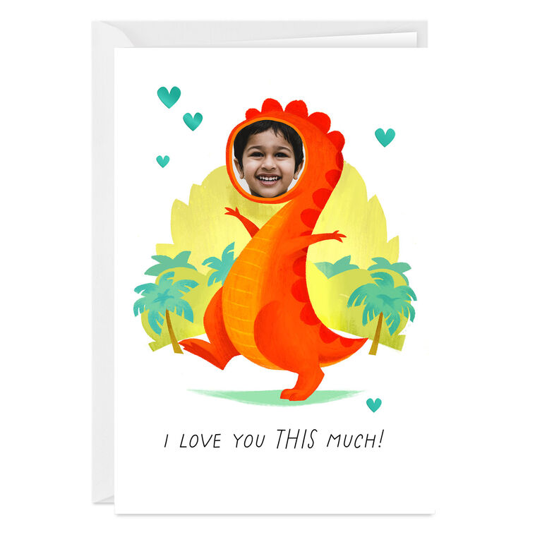 hallmark Personalized Fun Dinosaur Face Photo Card