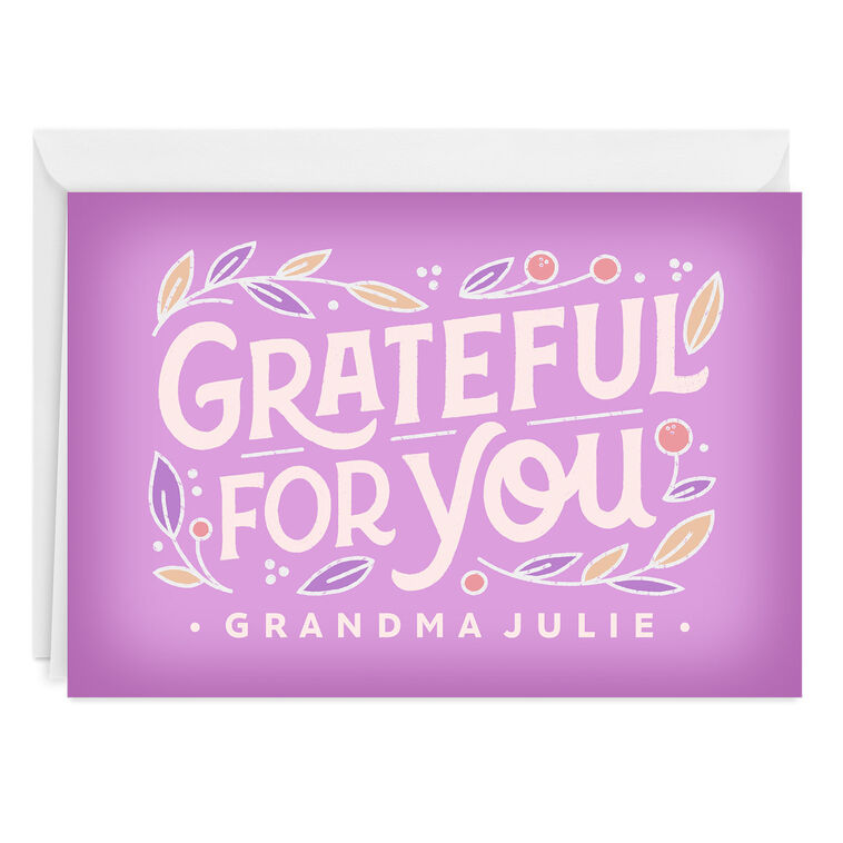hallmark Personalized Grateful for You Card