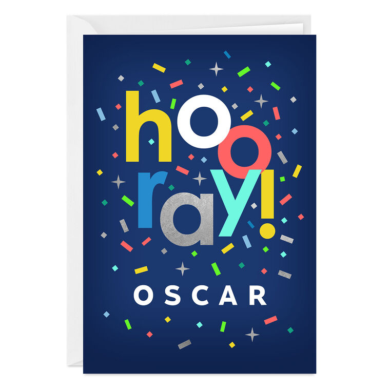 hallmark Personalized Hooray Celebration Card