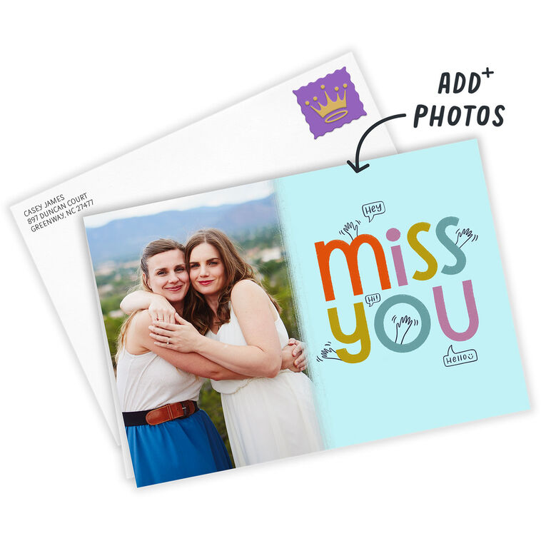 Hallmark Personalized Miss You Photo Card