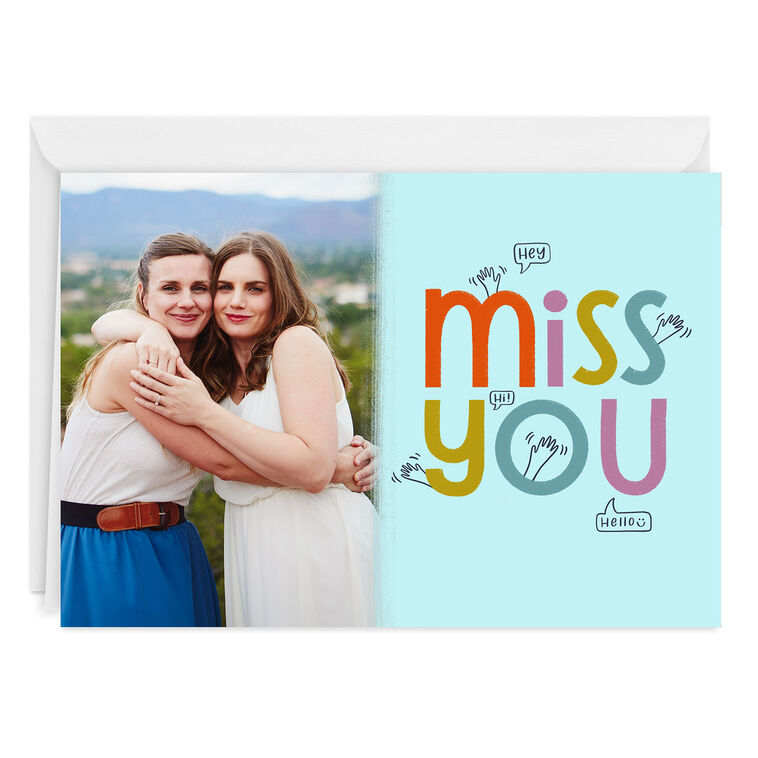 hallmark Personalized Miss You Photo Card