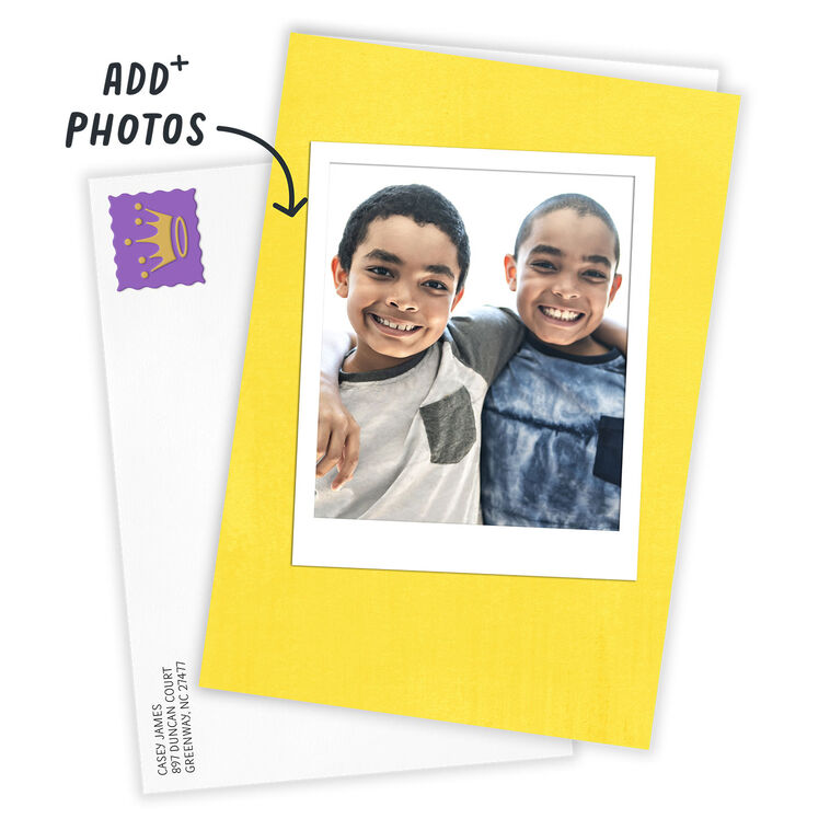 Hallmark Personalized Photo On Yellow Photo Card