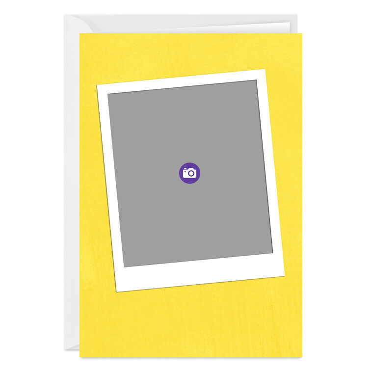 Hallmark Personalized Photo On Yellow Photo Card