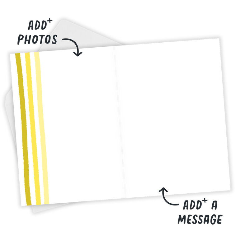 Hallmark Personalized Photo On Yellow Photo Card