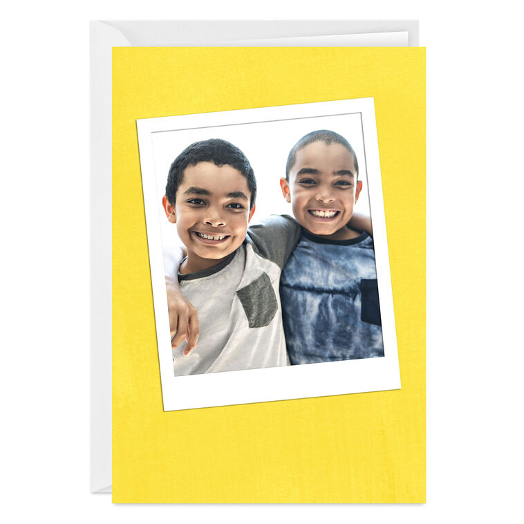 hallmark Personalized Photo on Yellow Photo Card